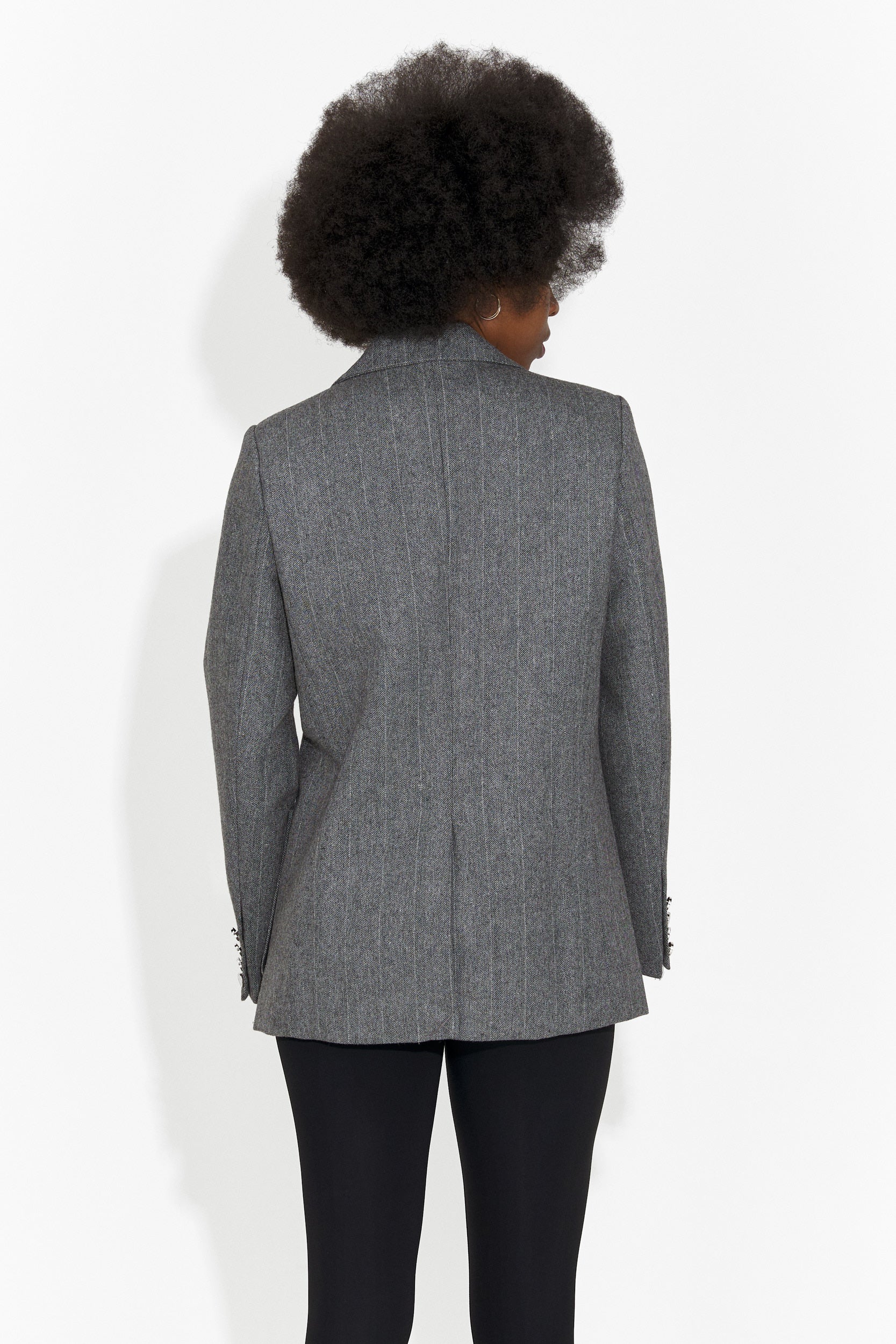 Елегантно сиво сако от плат Andela Bogas