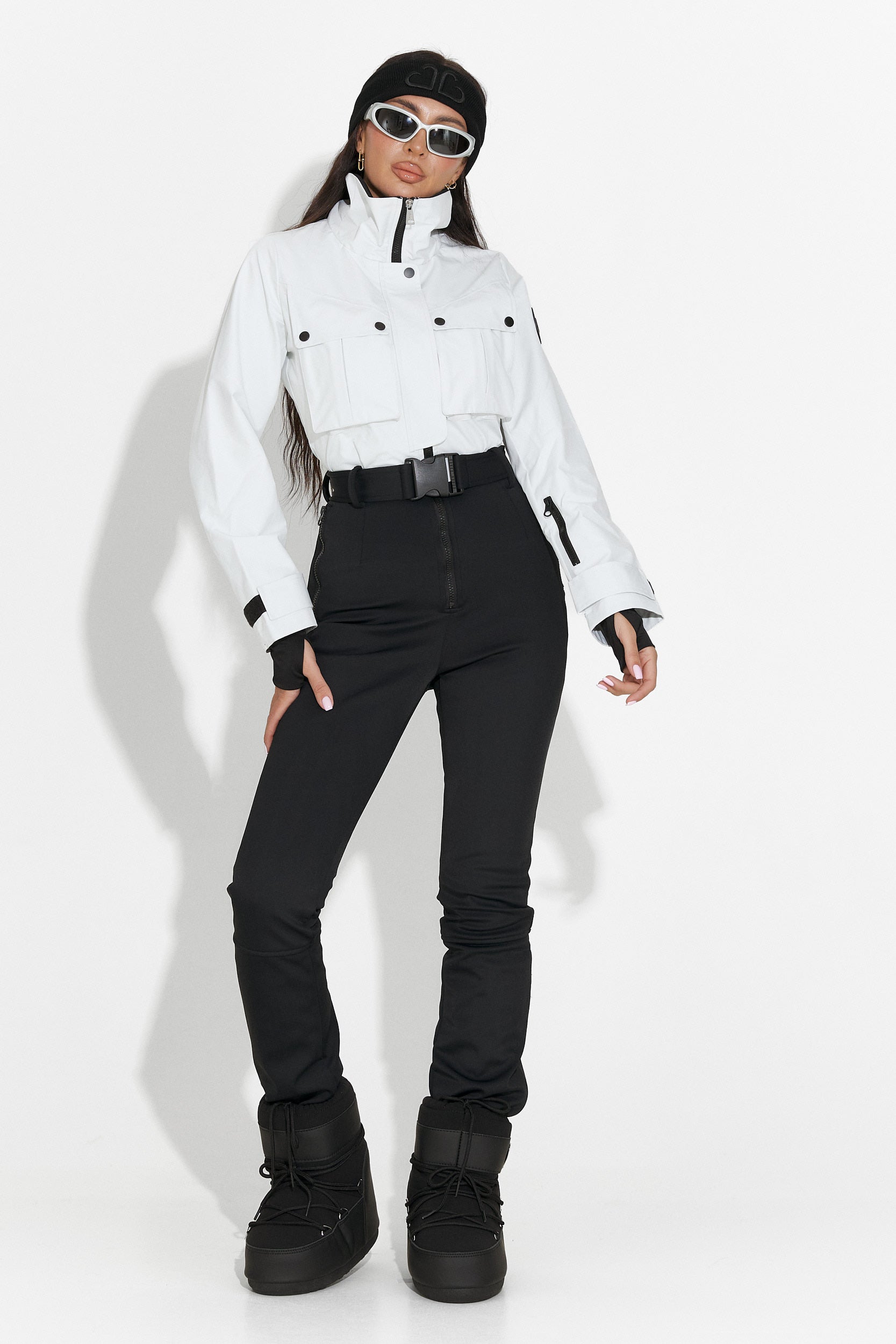 Ски гащеризон ежедневен бял черен Glorise Bogas