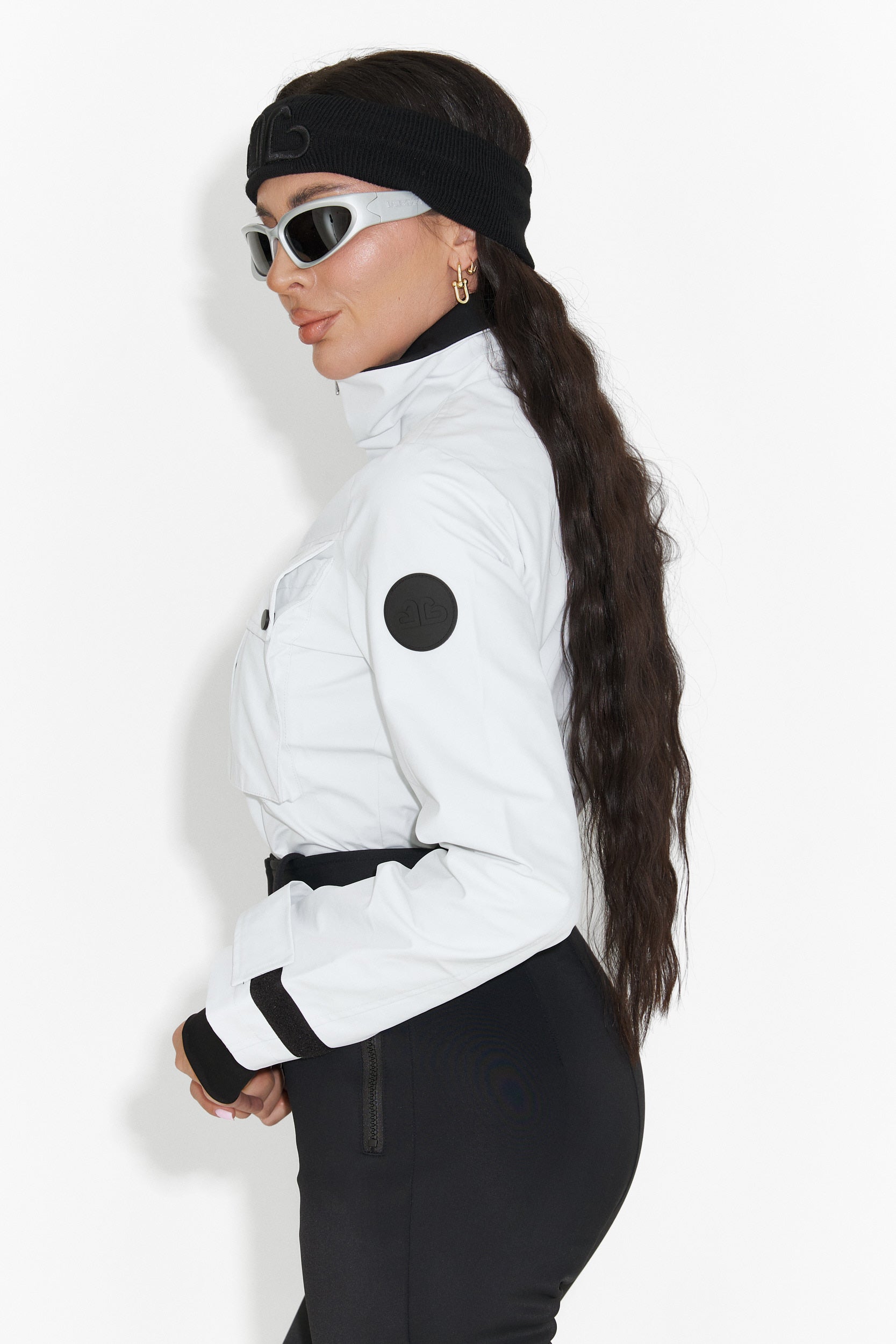 Ски гащеризон ежедневен бял черен Glorise Bogas