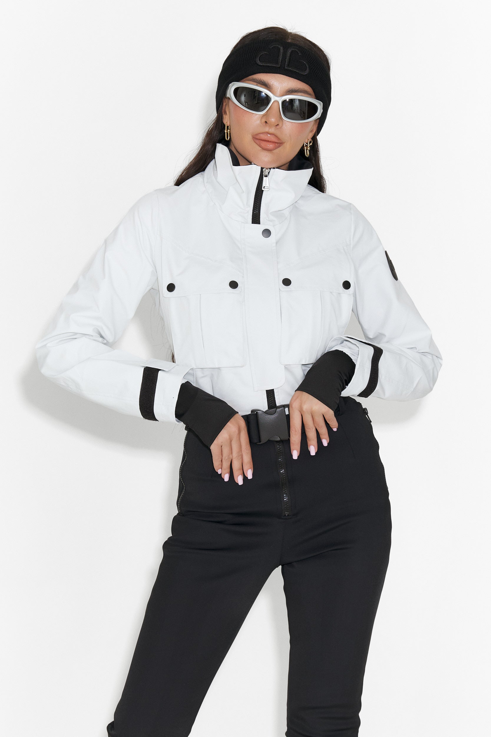 Ски гащеризон ежедневен бял черен Glorise Bogas