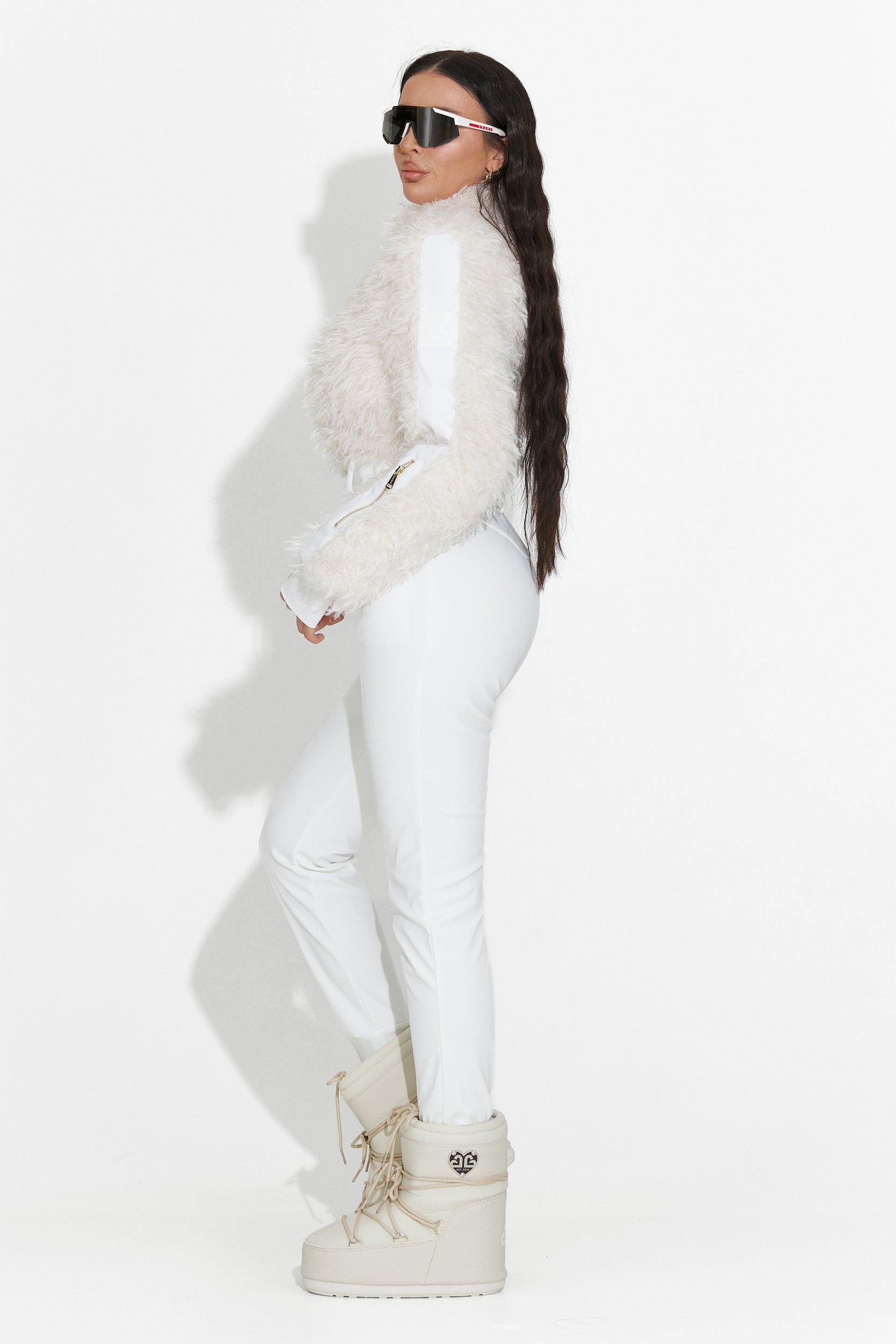 Бяла ежедневна ски гащеризон Alycia Bogas