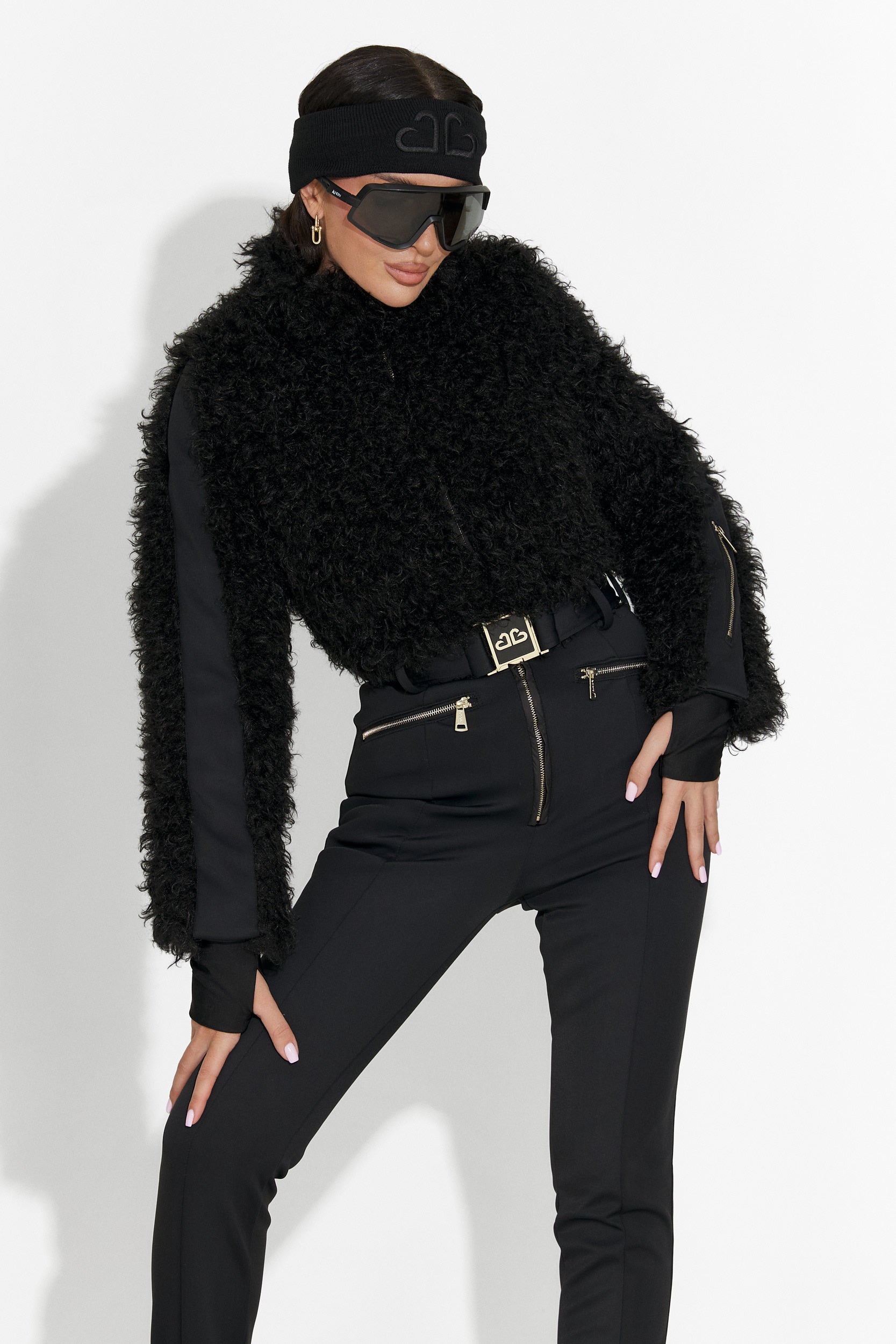 Черен ежедневен ски гащеризон Alycia Bogas