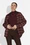 Комплект дамска риза + потник в бордо Arlete Bogas