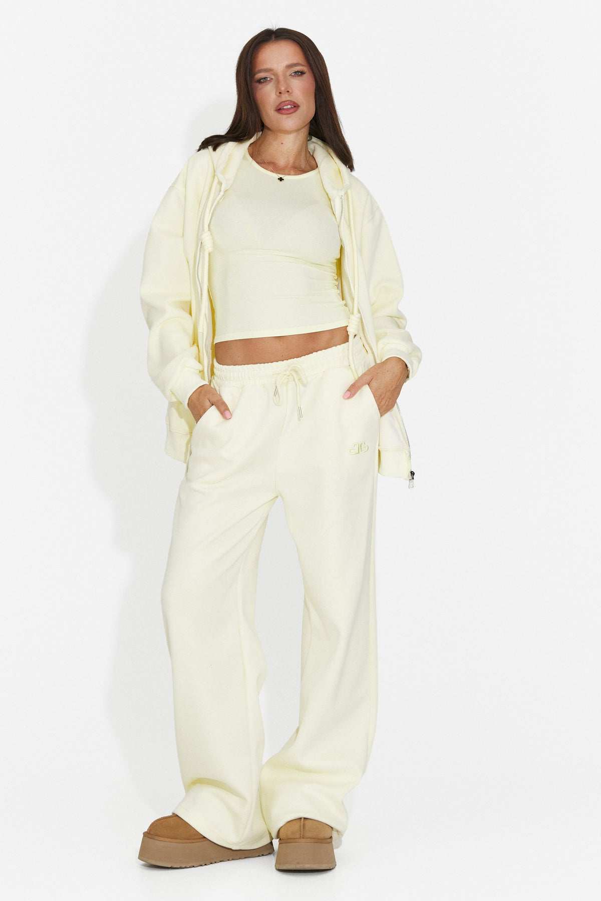 Trening casual galben Remiroena Bogas
