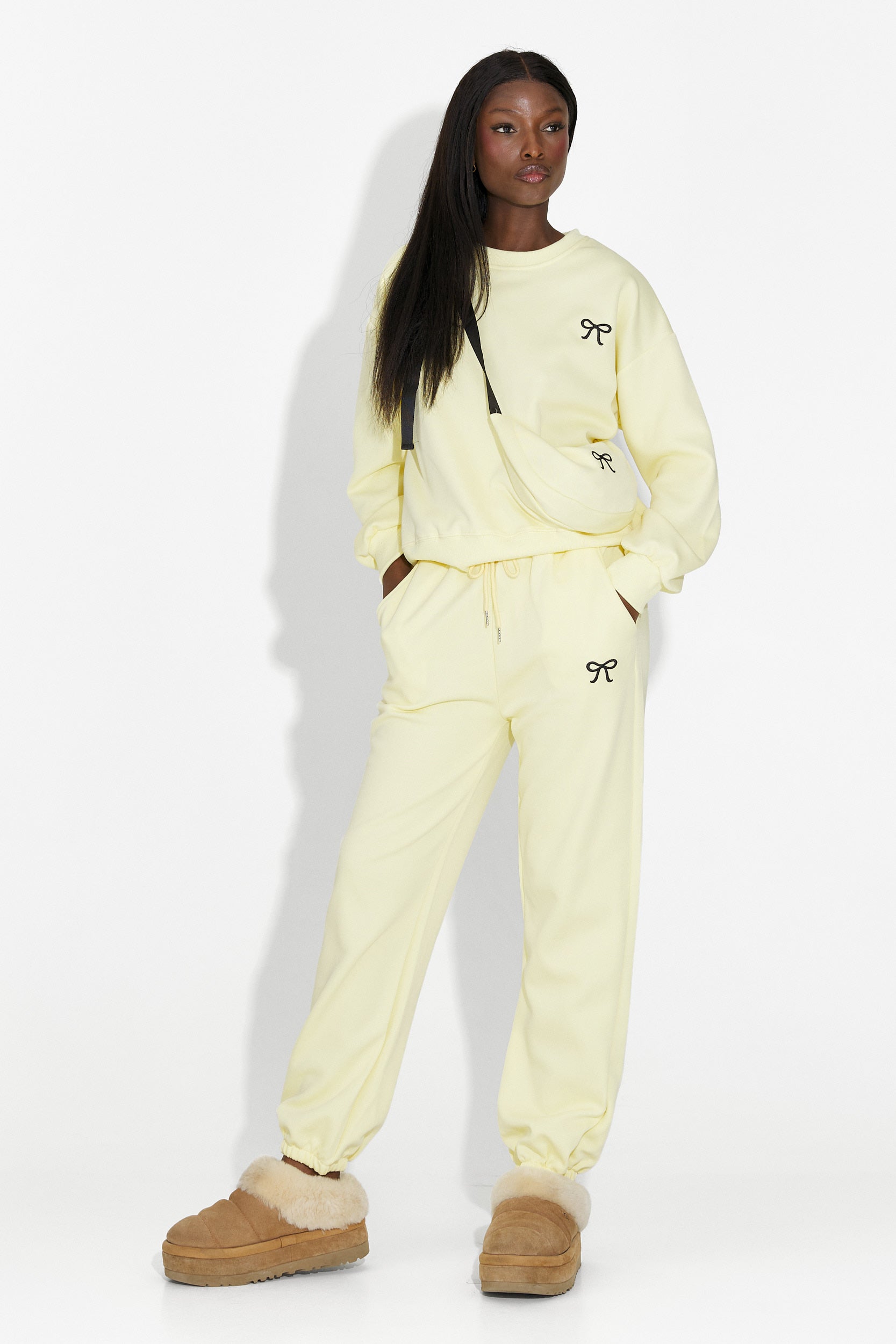 Дамско кежуал облекло за тренировка в жълто от Serelis Bogas