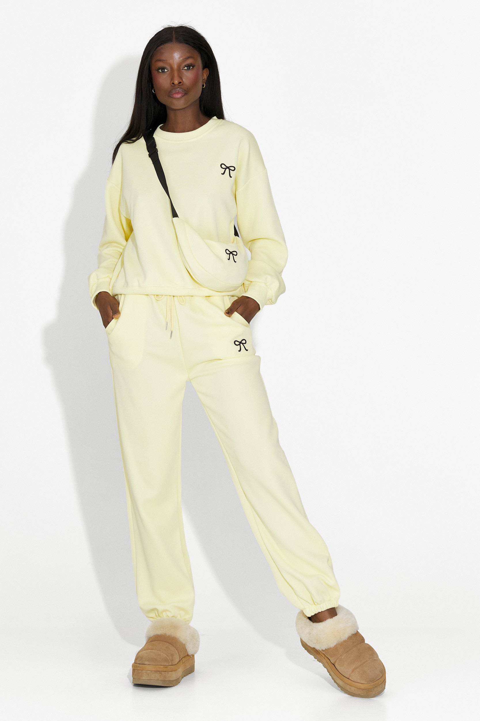 Дамско кежуал облекло за тренировка в жълто от Serelis Bogas