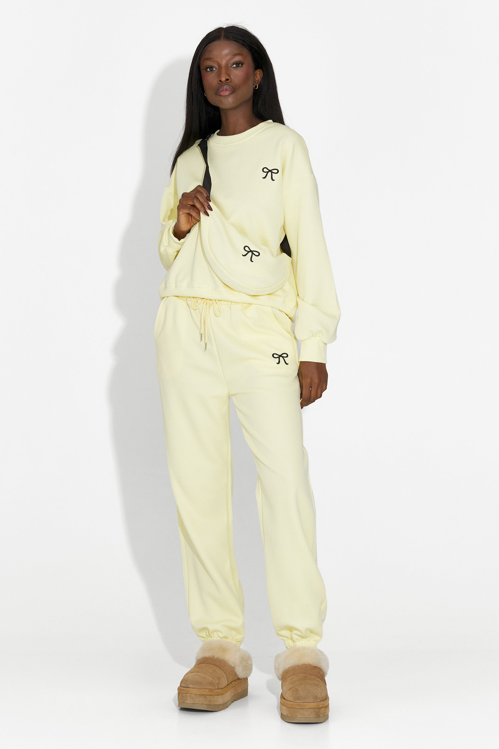 Дамско кежуал облекло за тренировка в жълто от Serelis Bogas