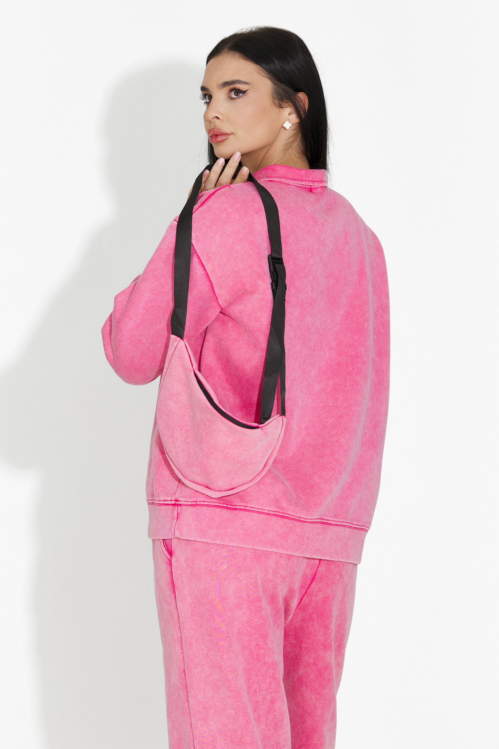 Дамско кежуал облекло за тренировка в розово Dionea Bogas