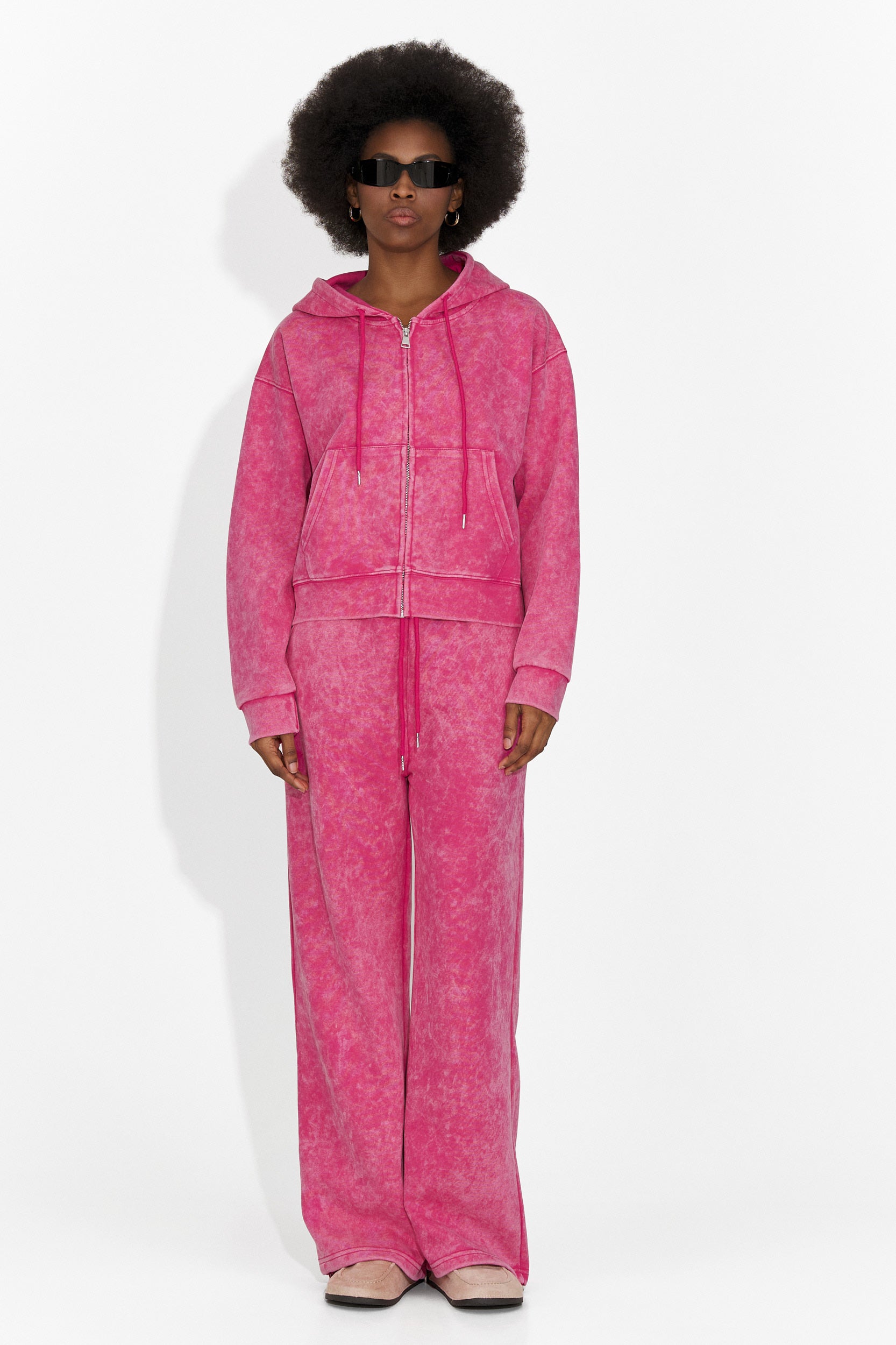 Дамски ежедневен розов анцуг Jiustina Bogas