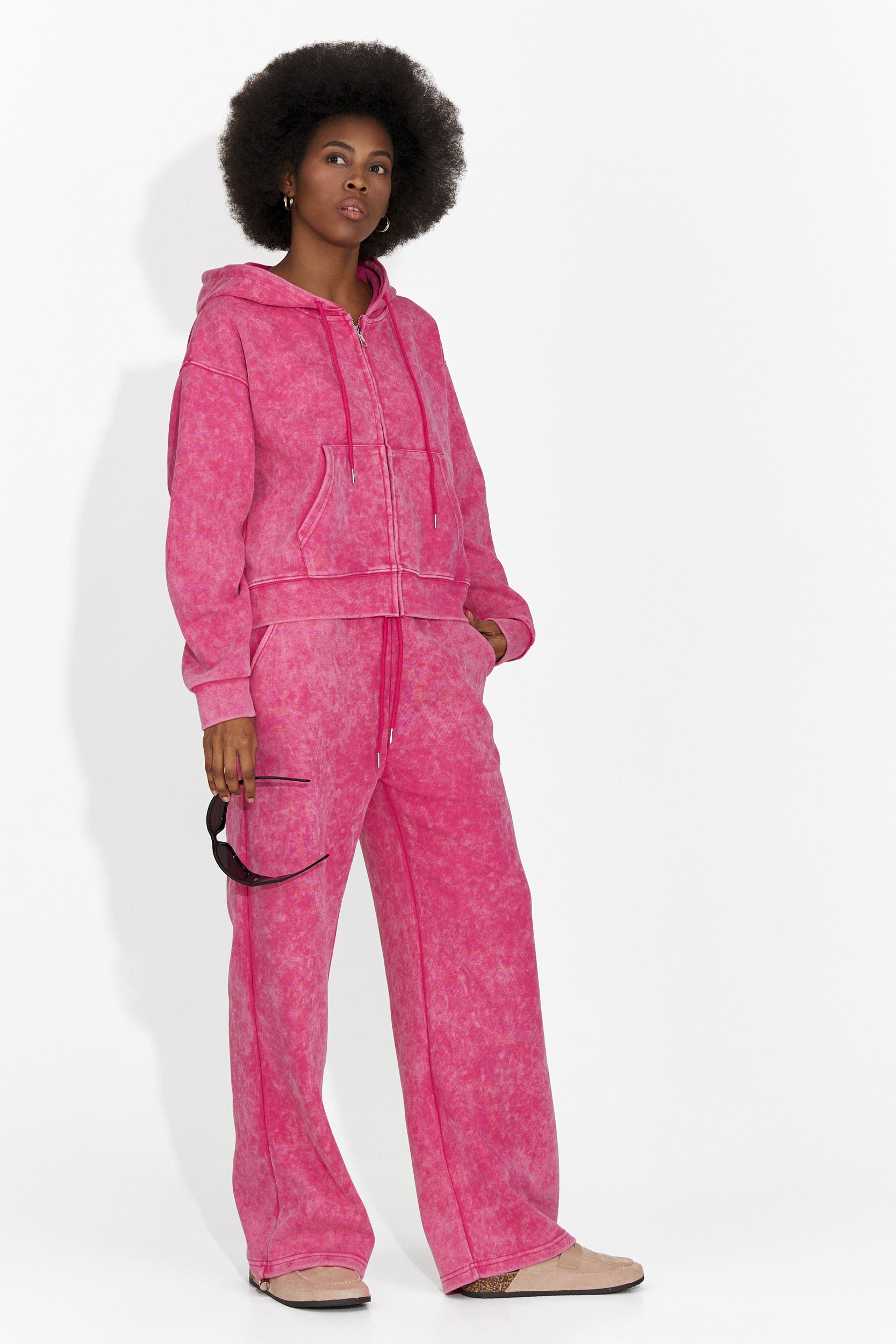 Спортен дамски комплект в розово Jiustina Bogas