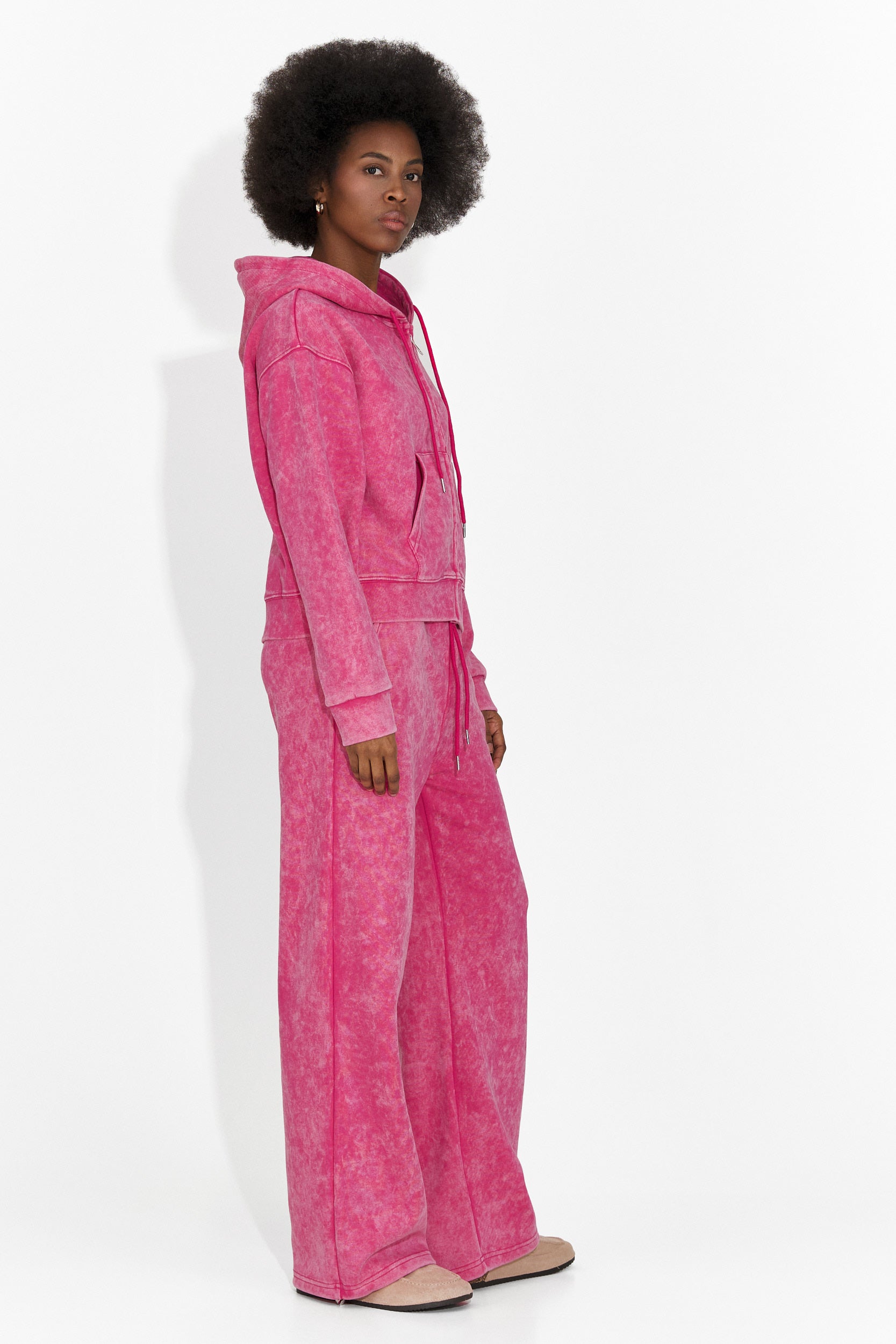 Дамски ежедневен розов анцуг Jiustina Bogas