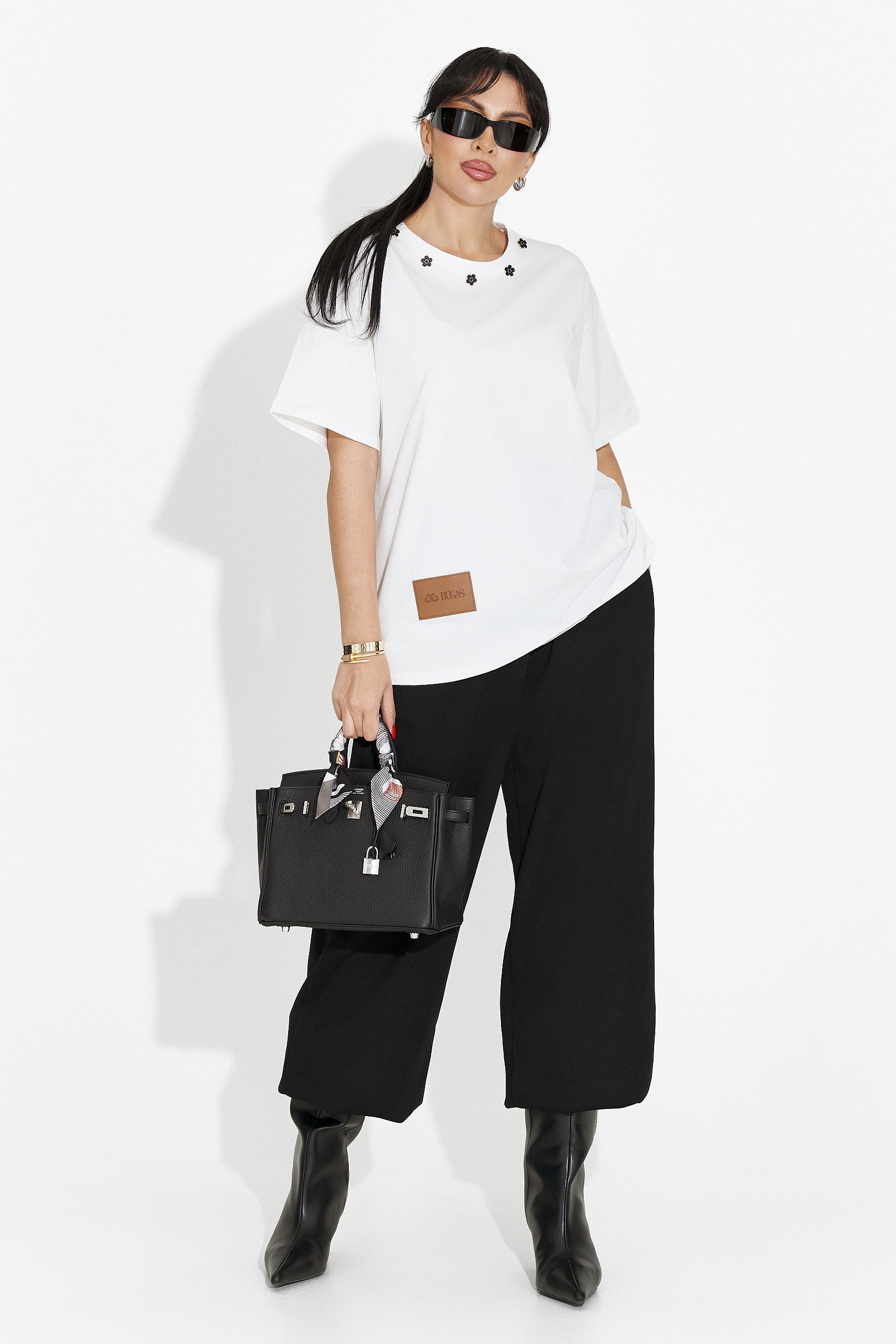 Дамска ежедневна бяла тениска Arilea Bogas