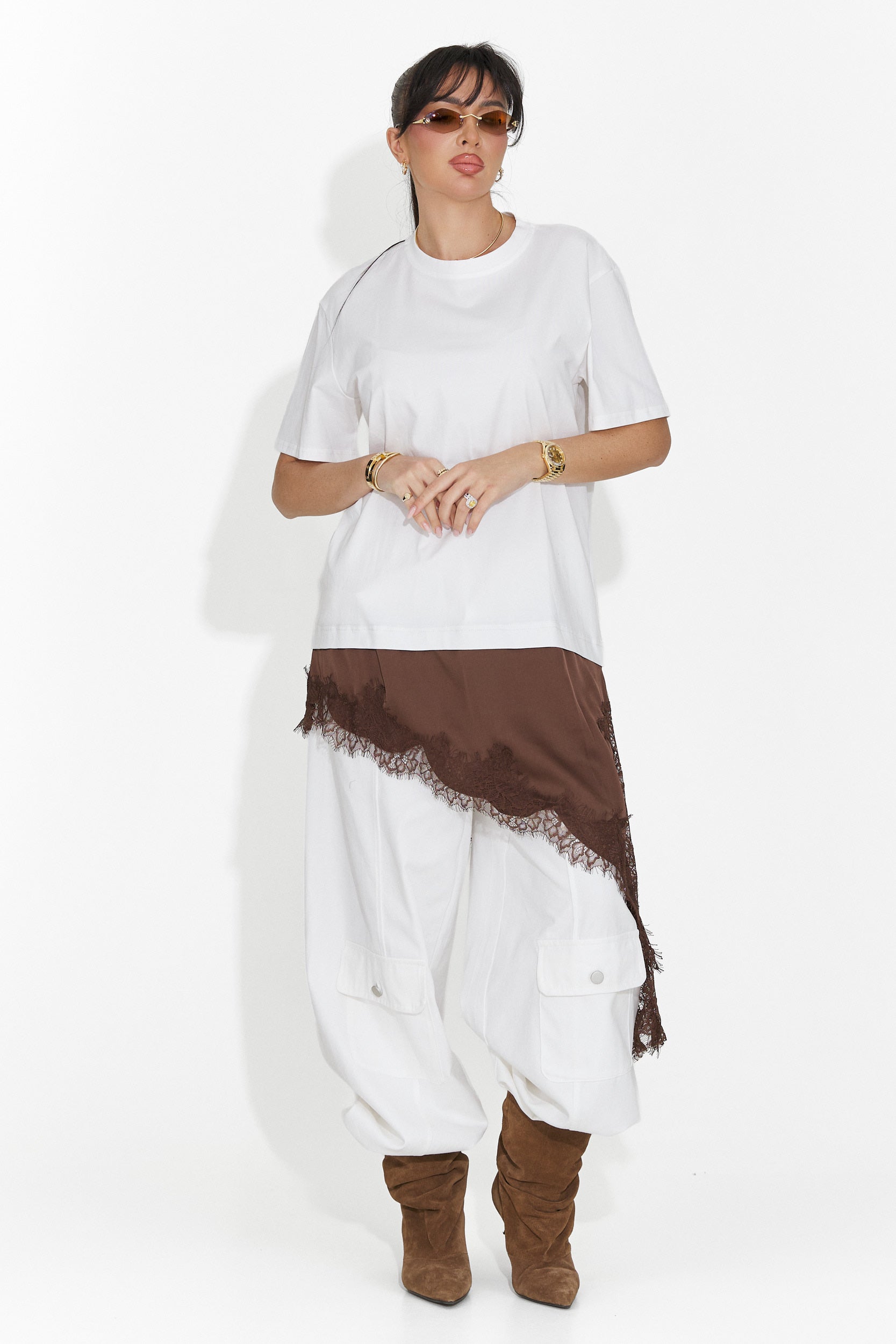 Дамска ежедневна бяла тениска Arkana Bogas