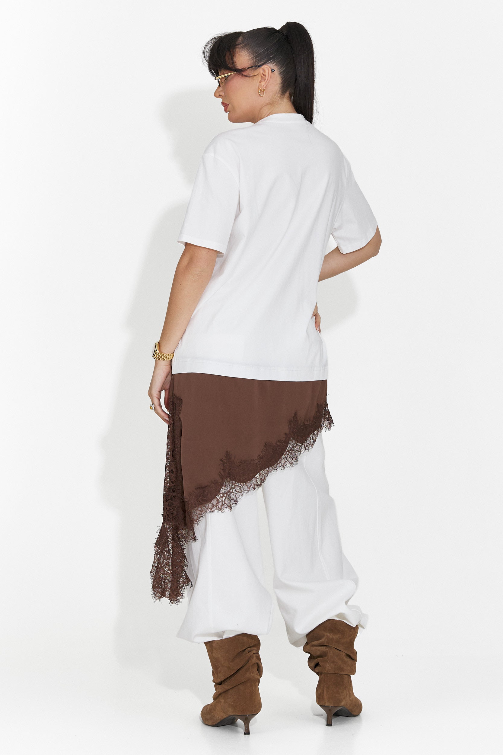 Дамска ежедневна бяла тениска Arkana Bogas