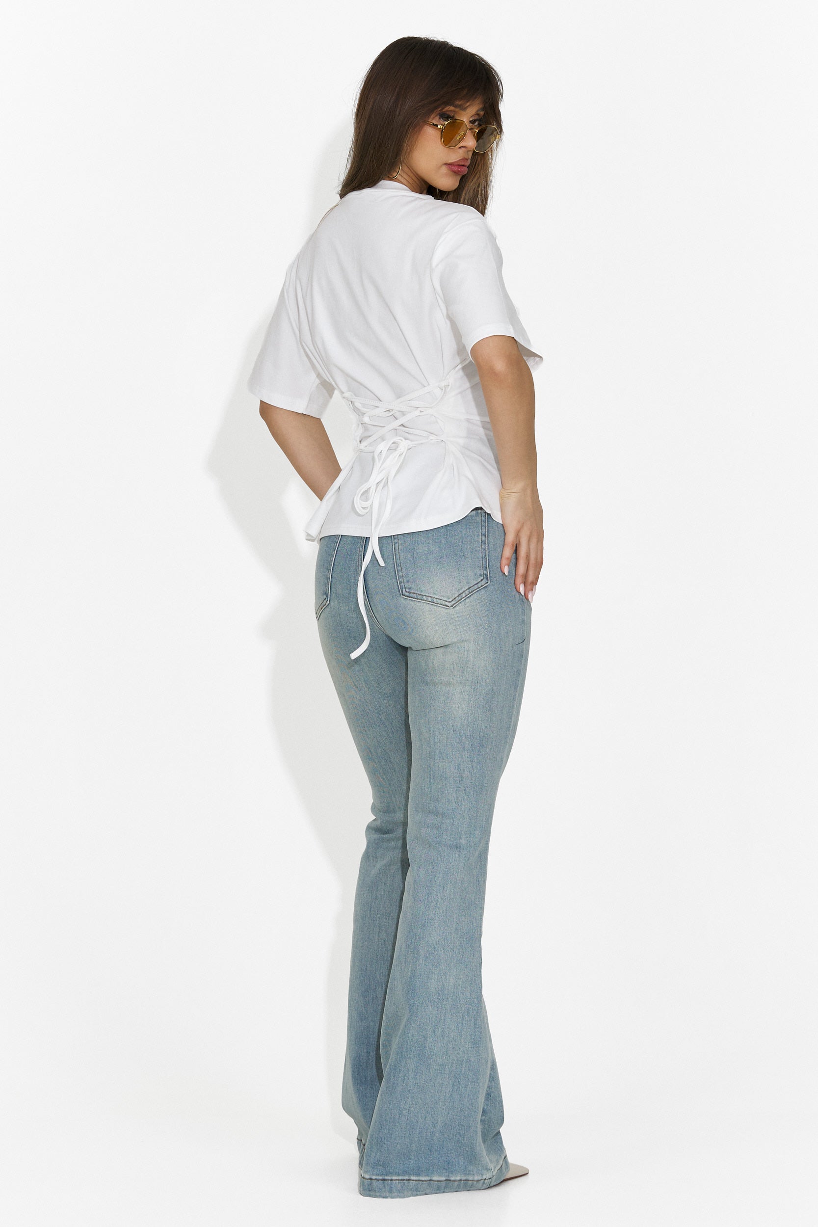 Дамска ежедневна бяла тениска Latrice Bogas