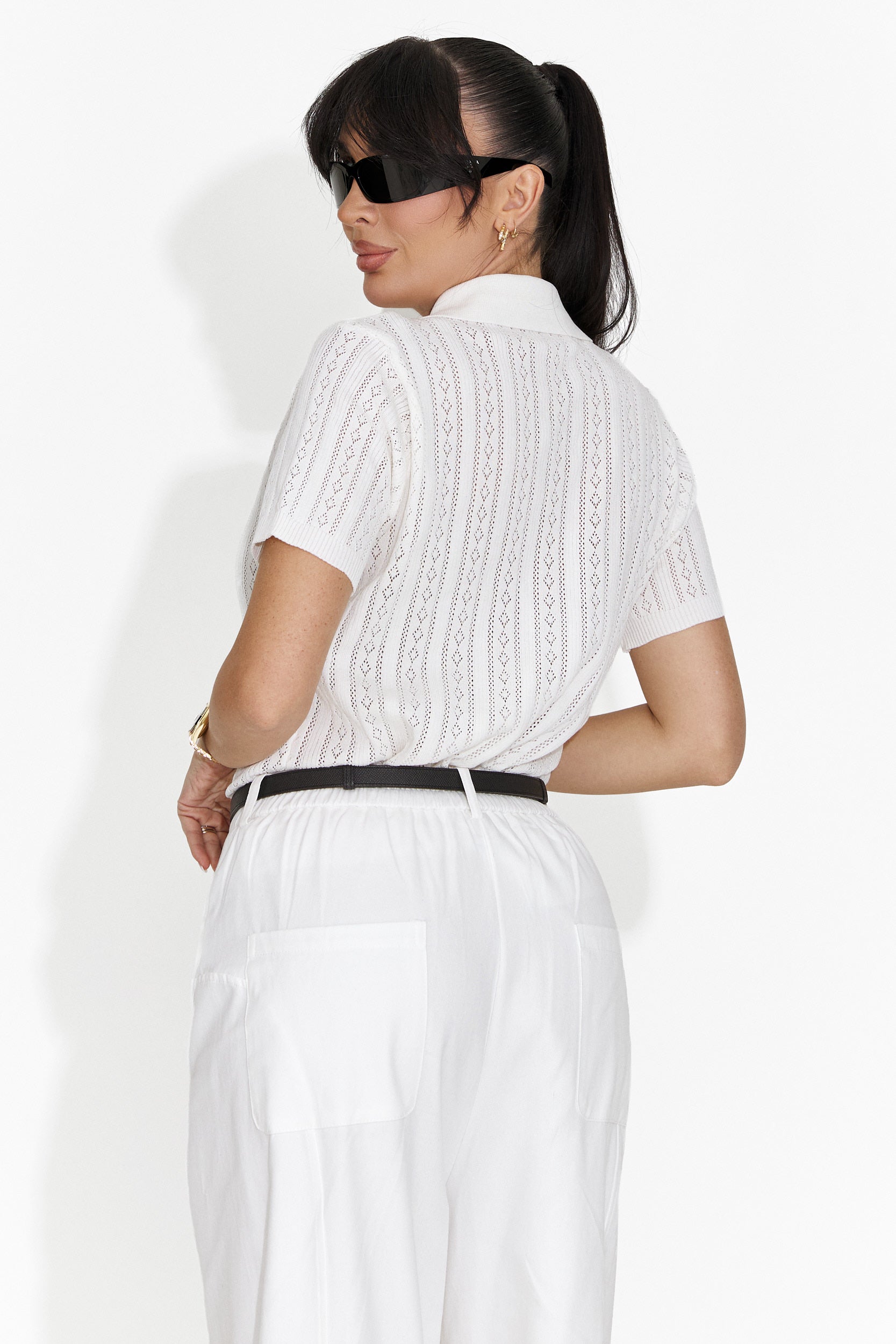 Дамска ежедневна бяла тениска Nerida Bogas