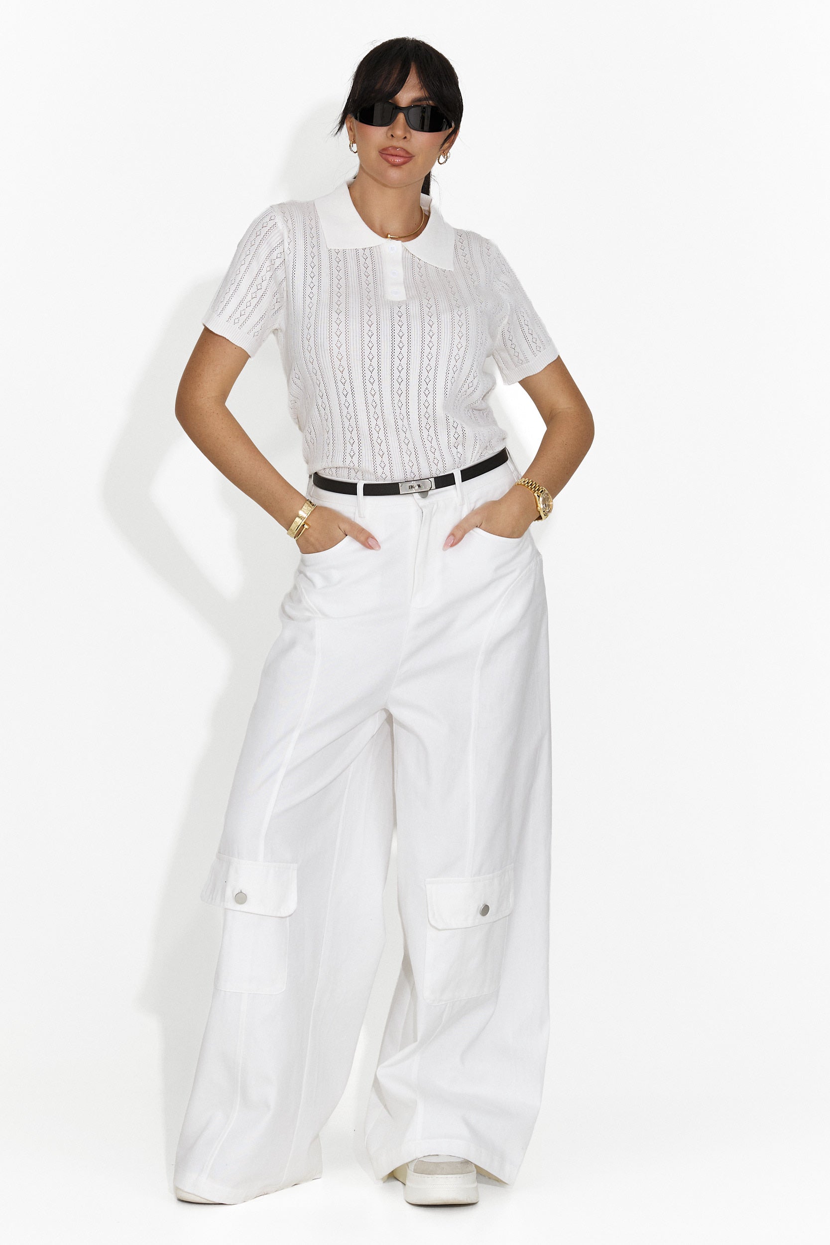 Дамска ежедневна бяла тениска Nerida Bogas