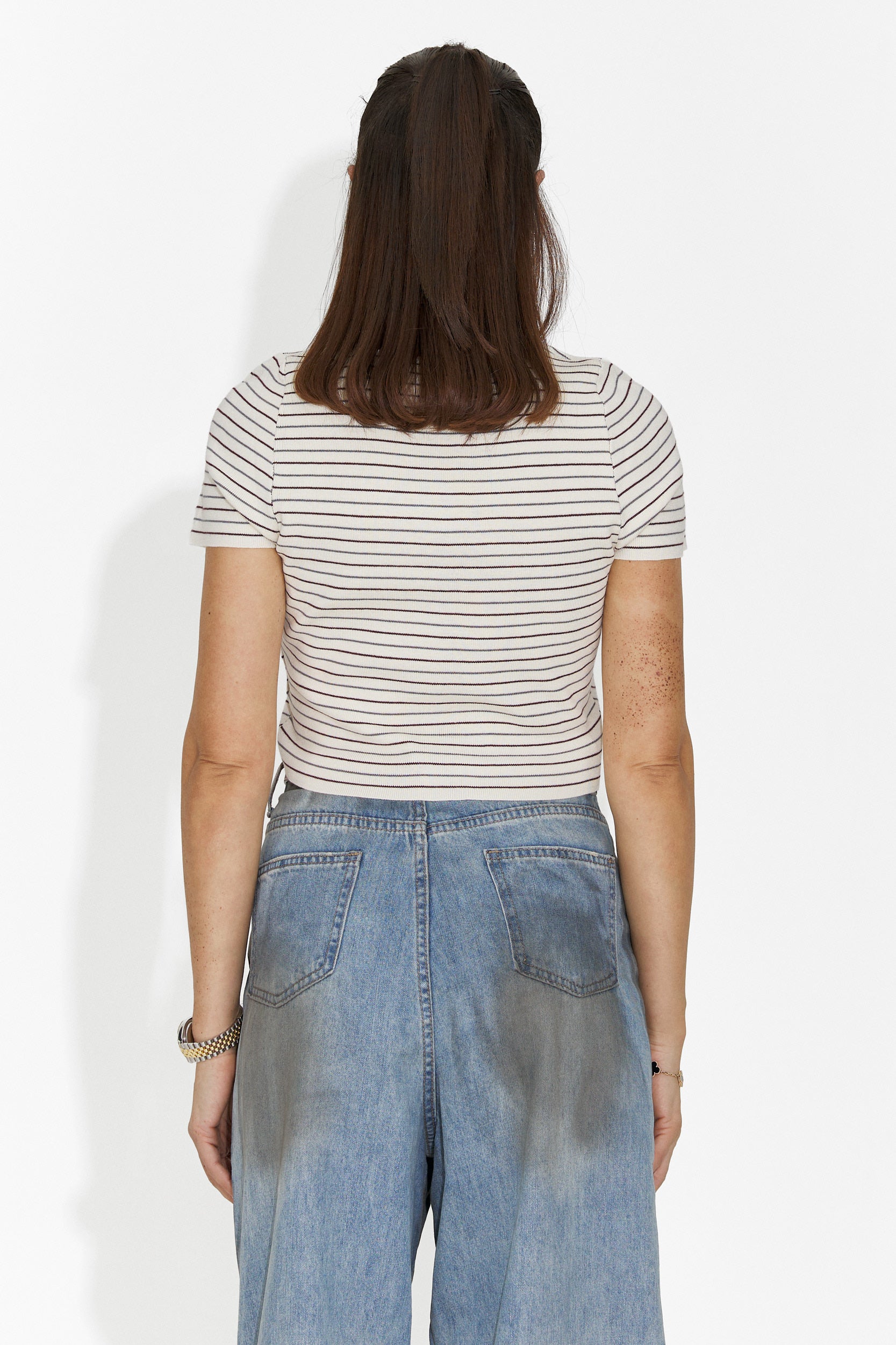 Дамска ежедневна блуза бежова Hainie Bogas