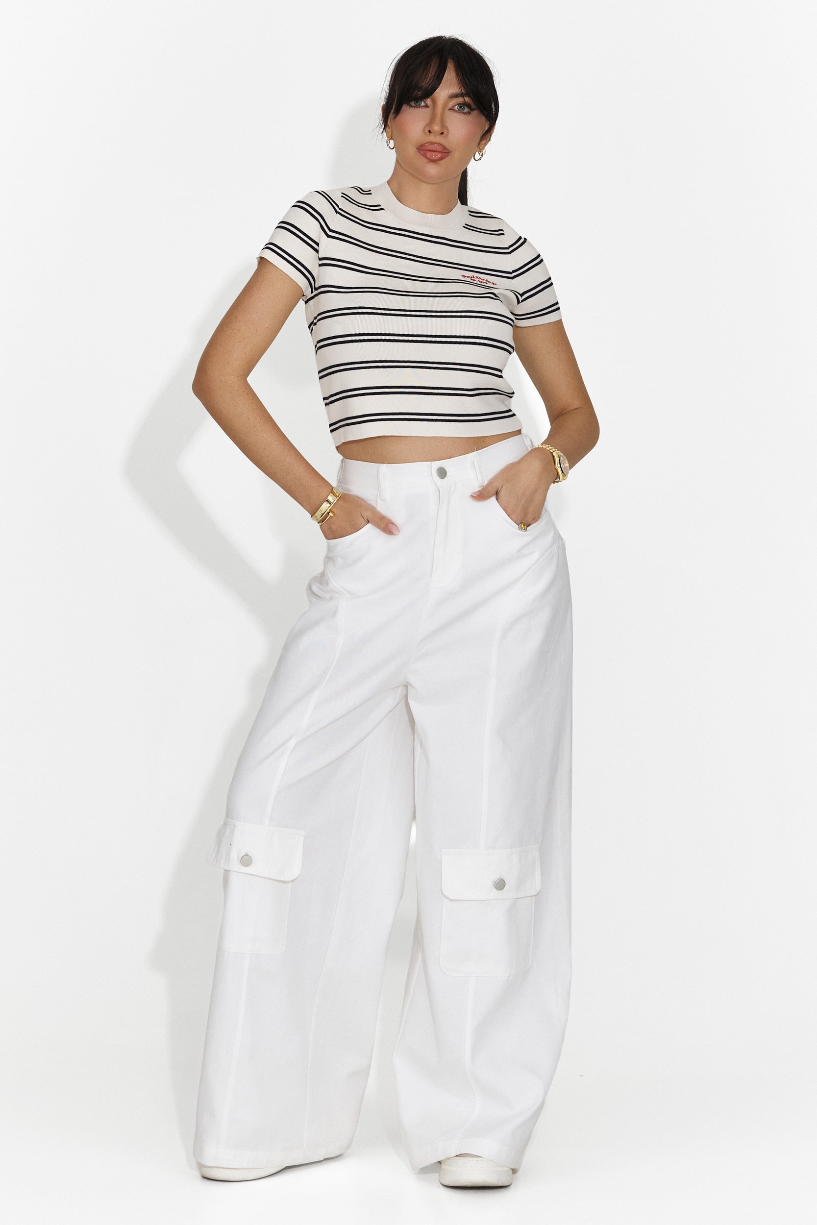 Дамска ежедневна блуза кремава Yolandia Bogas