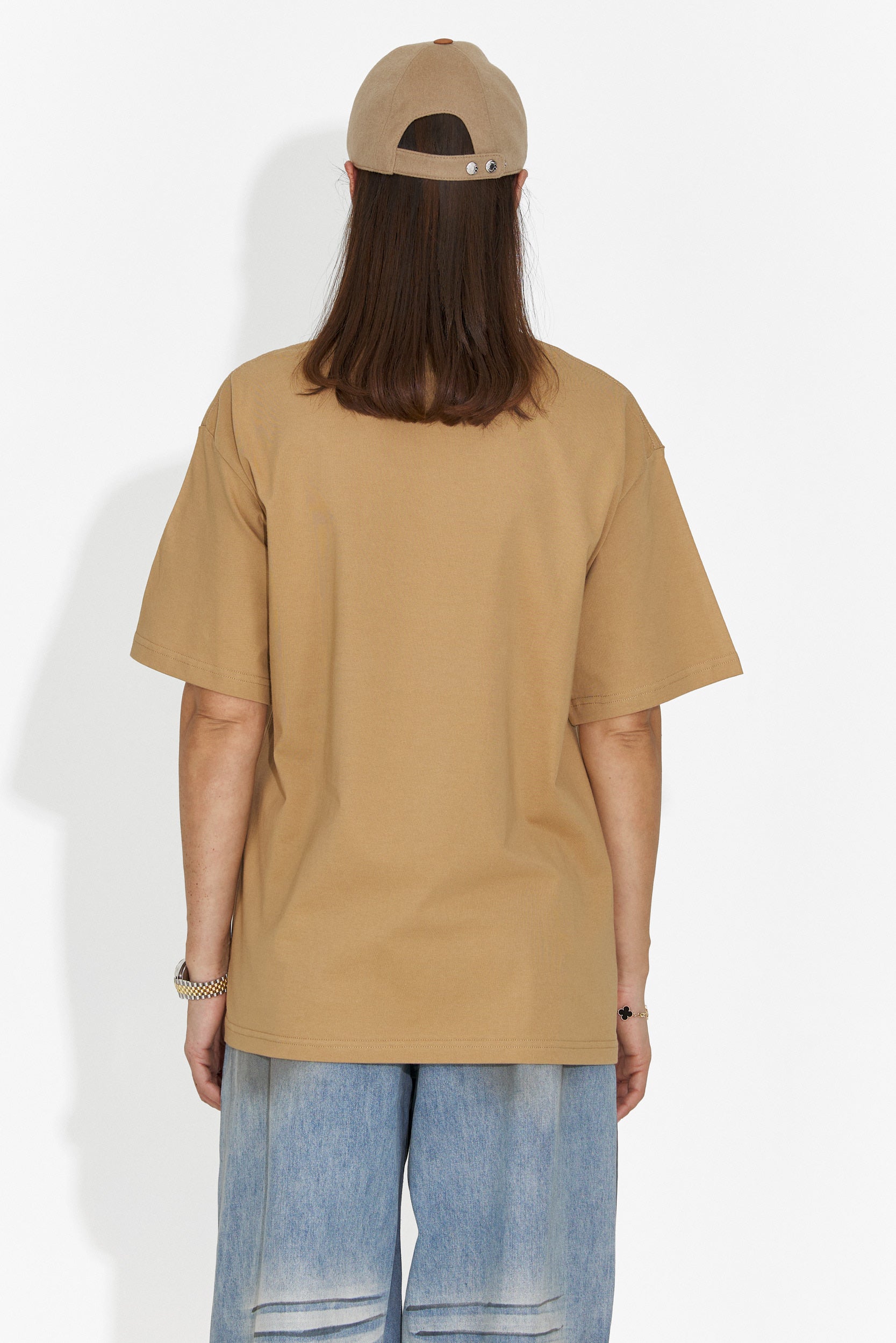 Дамска ежедневна кафява тениска Cristelia Bogas