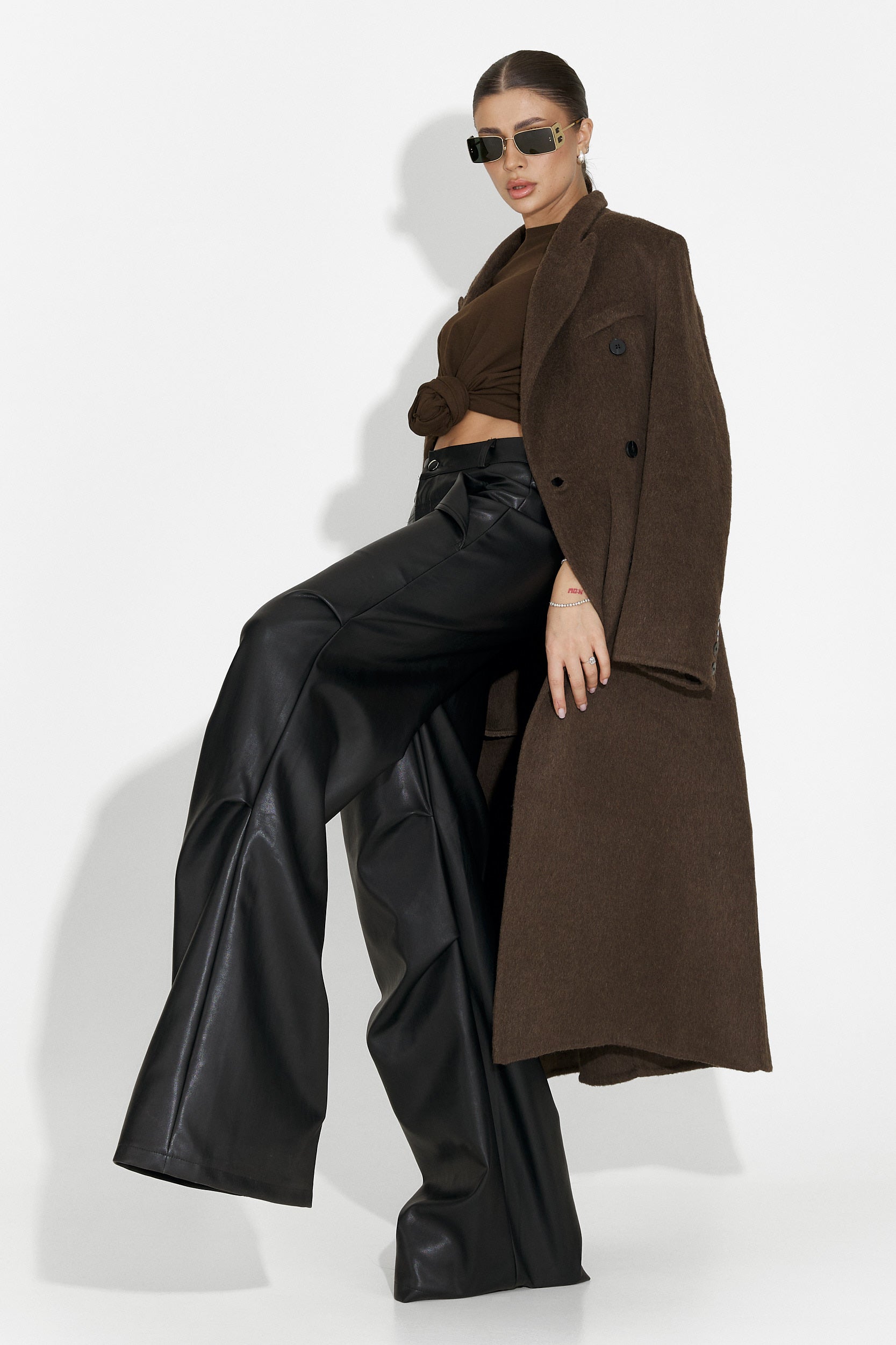 Кафява дамска блуза за ежедневие Norelia Bogas