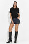 Дамска ежедневна черна тениска Nerida Bogas