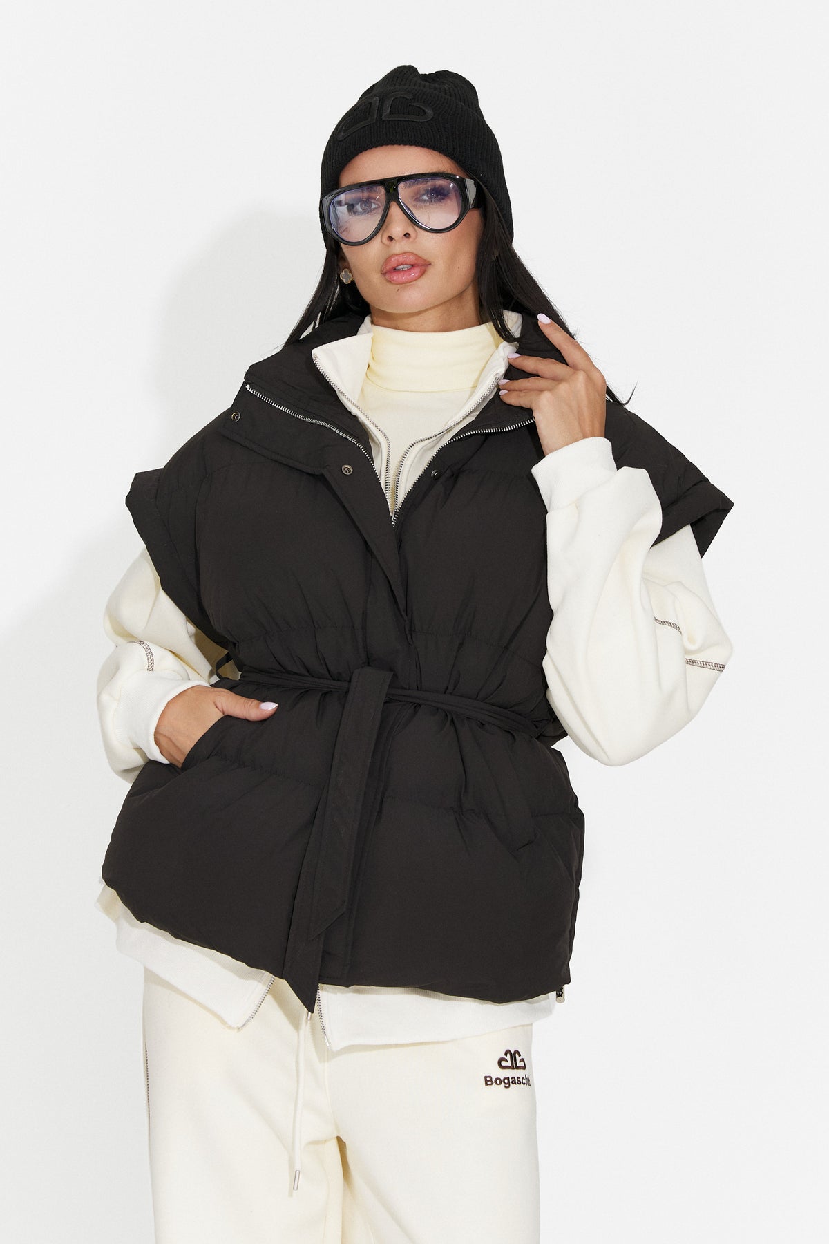 Vesta casual neagra Selitsoria Bogas