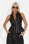 Vesta casual neagra Tymvoira Bogas
