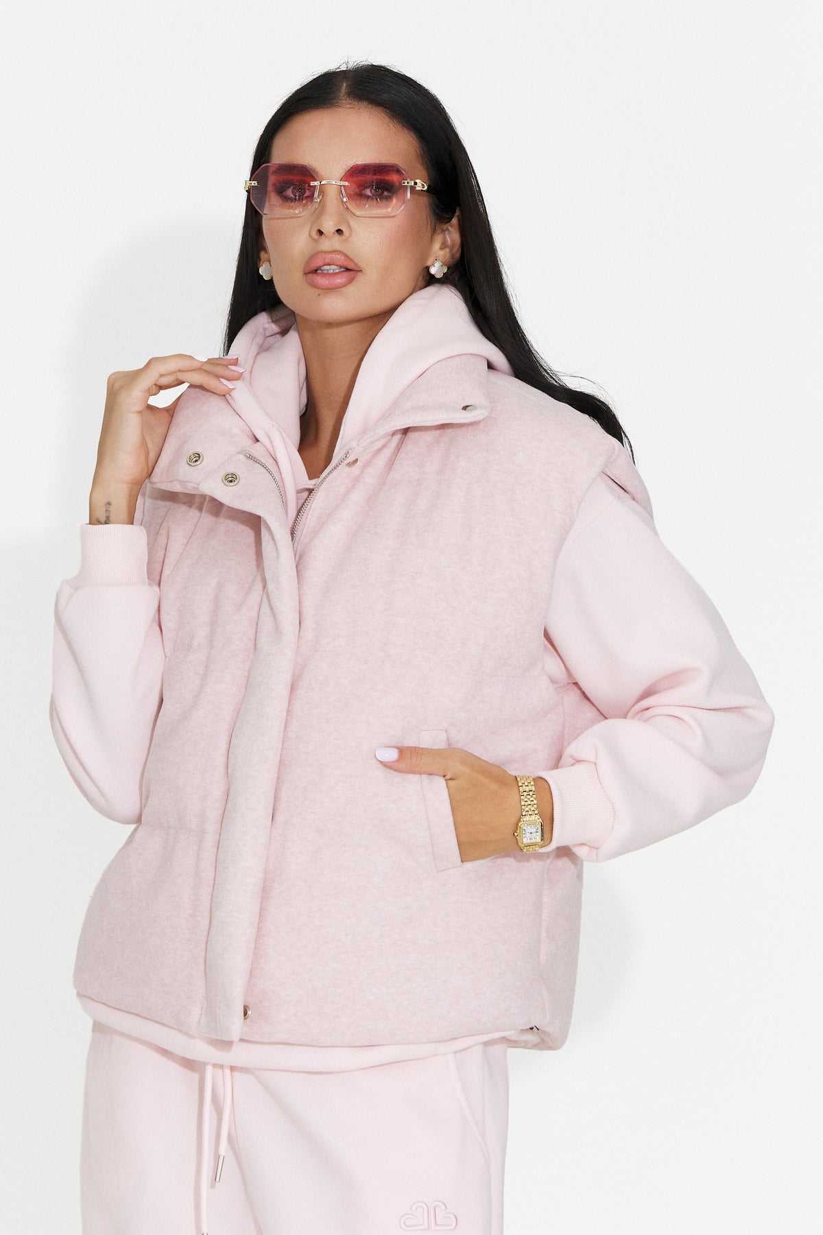 Vesta casual roz Glymzesia Bogas
