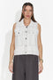 Кежуал дамски елек в бяло от Калерия Богас
