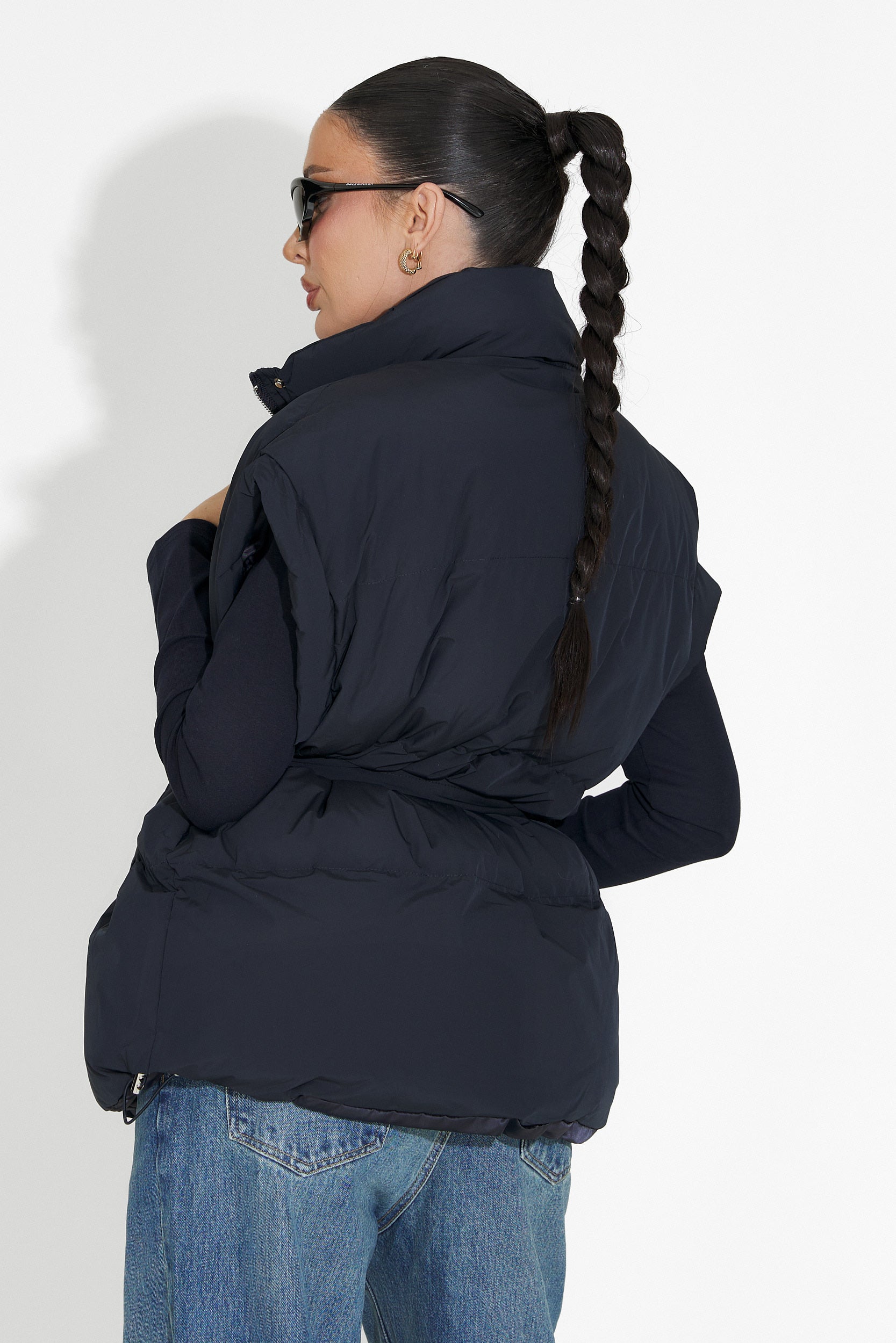 Дамска ежедневна веста в тъмносиньо Denoria Bogas