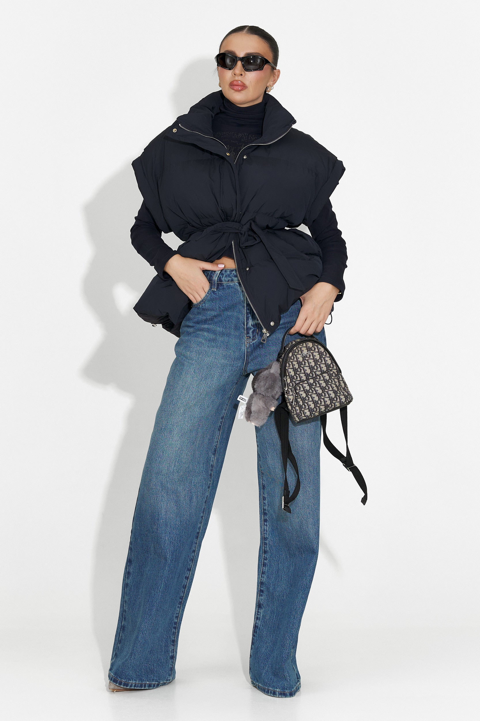 Дамска ежедневна веста в тъмносиньо Denoria Bogas