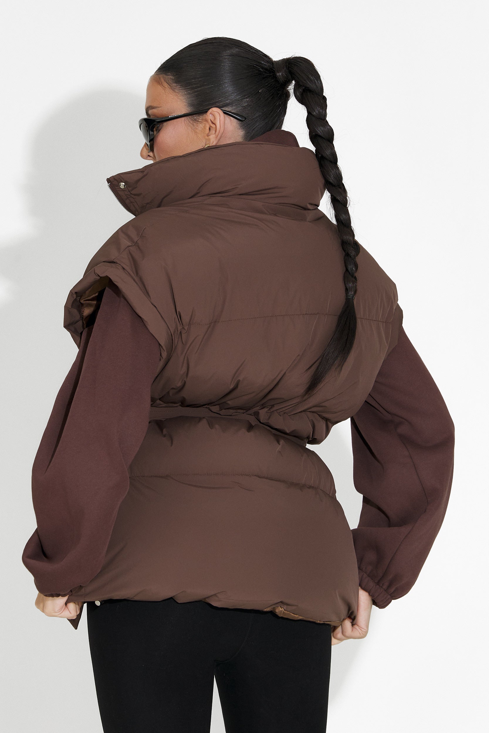 Кафяво дамско ежедневно сако Denoria Bogas