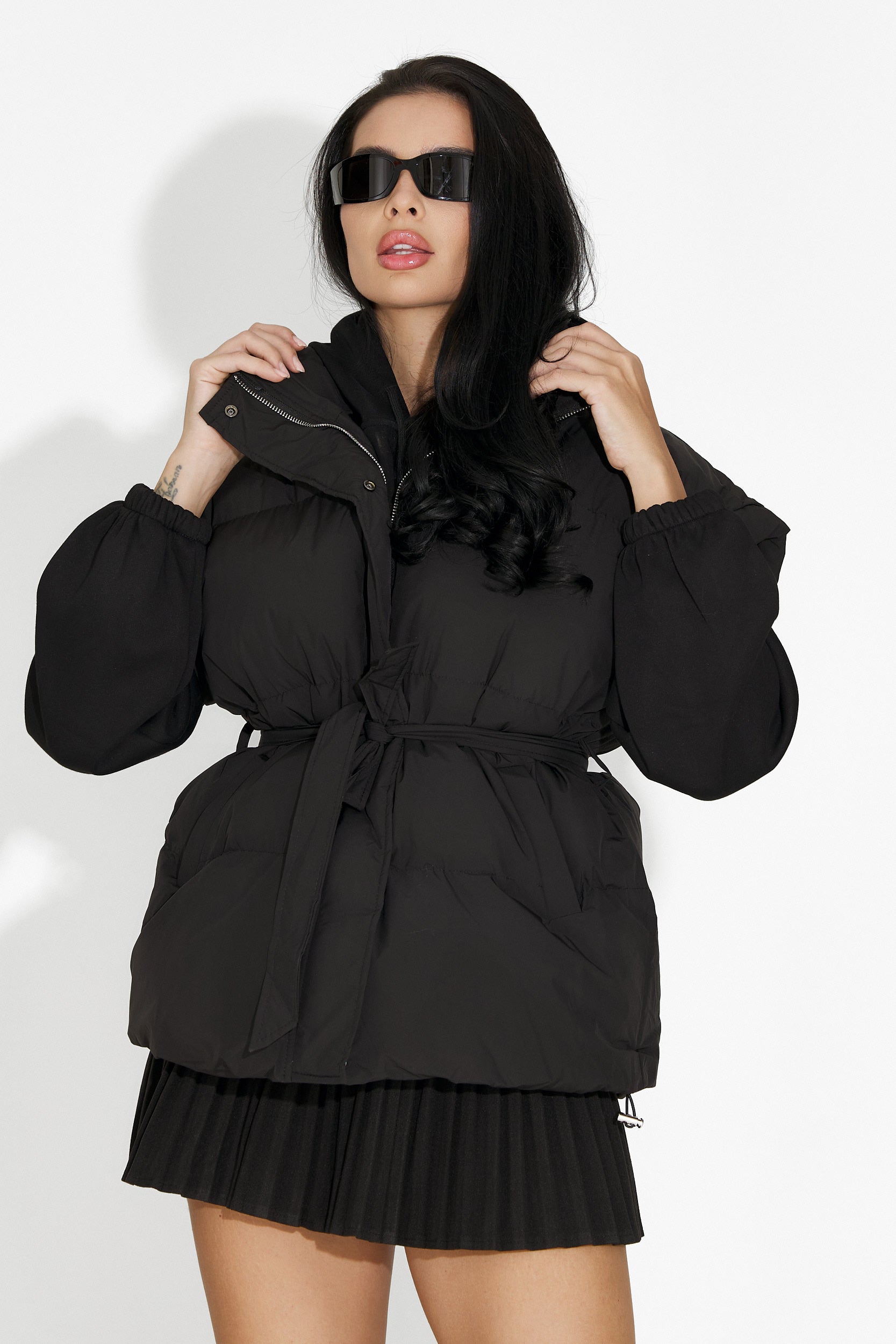 Черен дамски ежедневен жилетка Denoria Bogas