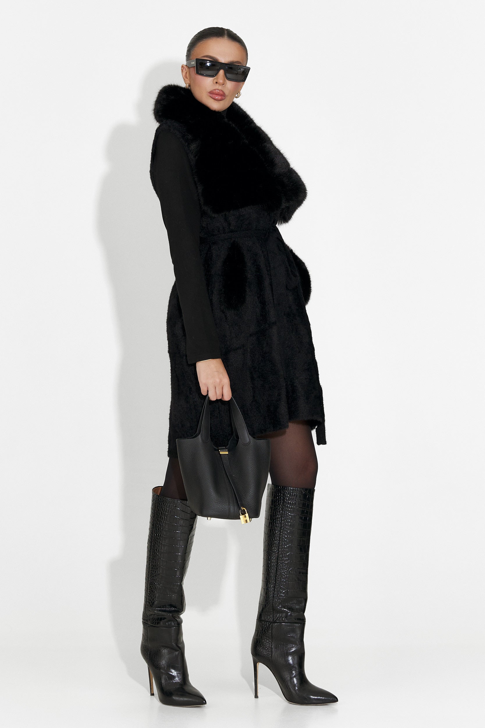 Черен дамски елек Cloria Bogas